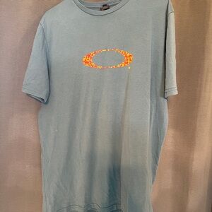 Oakley Blue and Orange Short Sleeve Tee